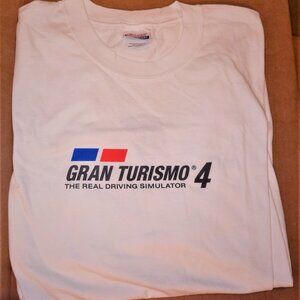 Gran Turismo 4 tee shirt vintage Playstation PS2 game advertisement GT4 promo